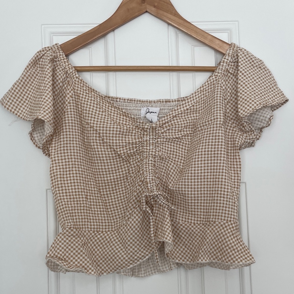 Japna Gingham Crop Top